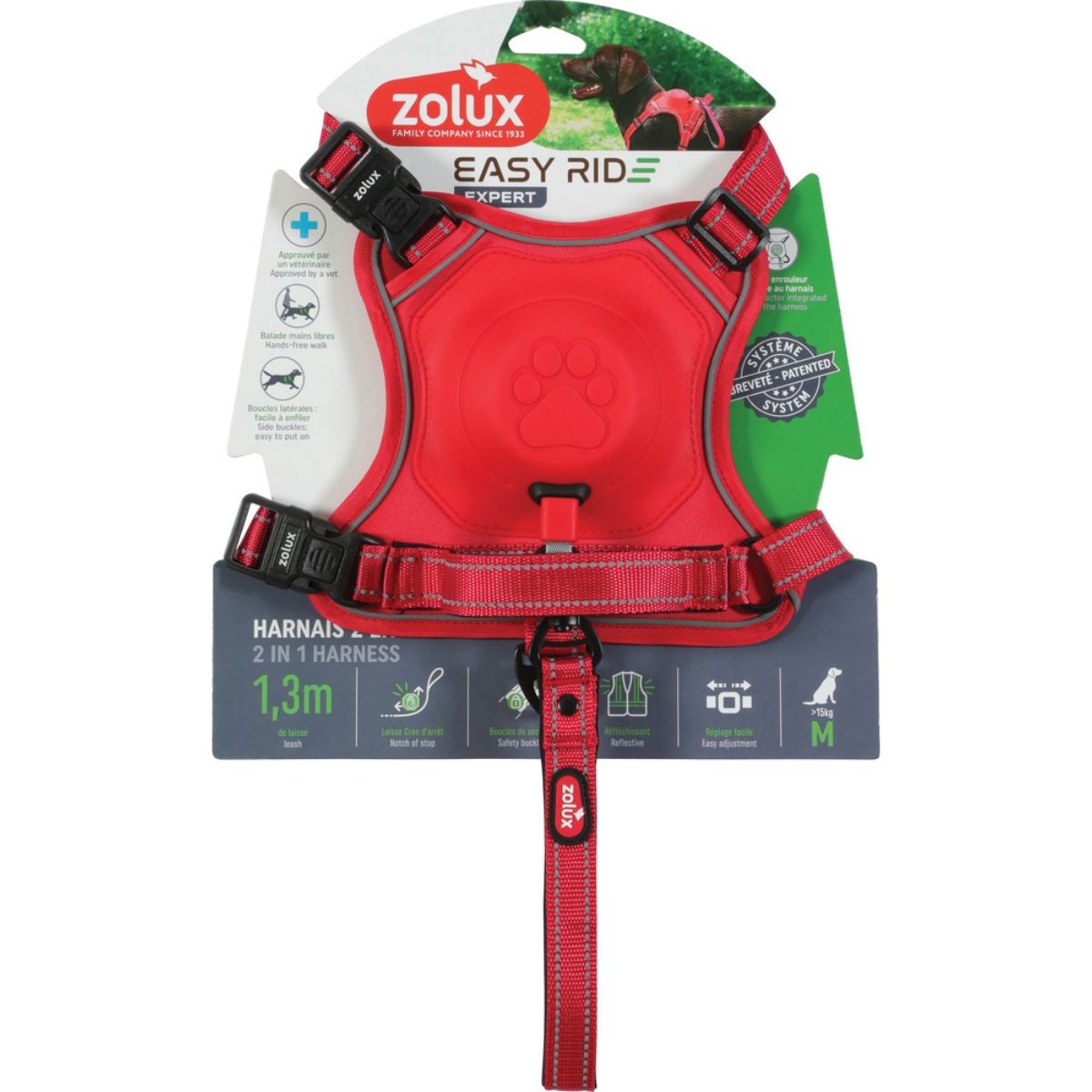 Zolux Pettorina per Cani Easyride Rossa M